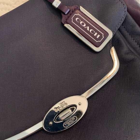 Coach purse. Purple. Crossbody. Used. - Picture 2 of 6